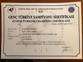  Genç Türkiye Şampiyonu Evan Elite World 